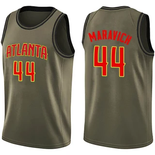 Youth Pete Maravich Atlanta Hawks Green Swingman Salute to Service Jersey
