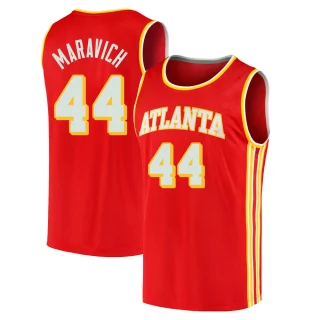 Youth Pete Maravich Atlanta Hawks Red Fast Break 2020/21 Jersey - Icon Edition