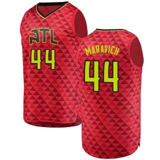Youth Pete Maravich Atlanta Hawks Red Fast Break Jersey - Statement Edition