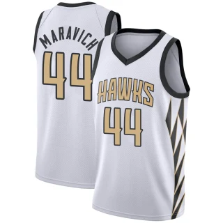 Youth Pete Maravich Atlanta Hawks White Swingman 2018/19 Jersey - City Edition