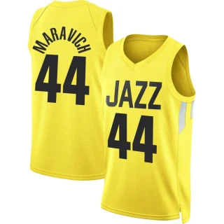 Youth Pete Maravich Utah Jazz Gold Swingman 2022/23 City Edition Jersey