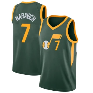 Youth Pete Maravich Utah Jazz Green Swingman 2018/19 Jersey - City Edition