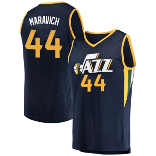 Youth Pete Maravich Utah Jazz Navy Fast Break Jersey - Icon Edition