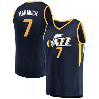 Youth Pete Maravich Utah Jazz Navy Fast Break Jersey - Icon Edition