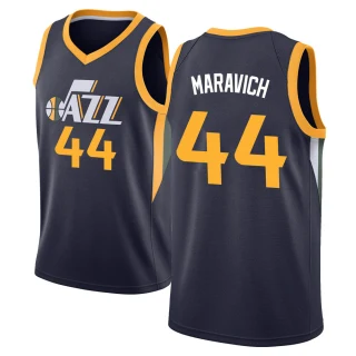 Youth Pete Maravich Utah Jazz Navy Swingman Jersey - Icon Edition