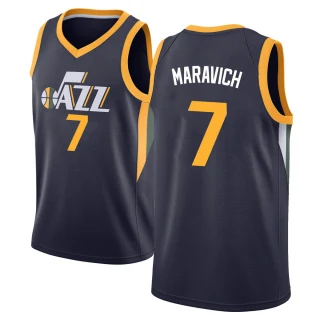 Youth Pete Maravich Utah Jazz Navy Swingman Jersey - Icon Edition