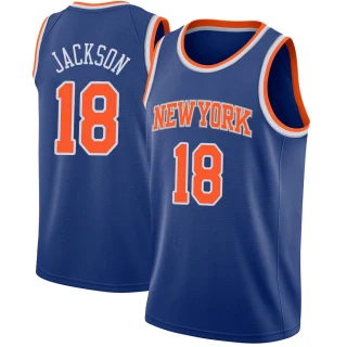 Youth Phil Jackson New York Knicks Blue Swingman Jersey - Icon Edition