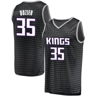Youth PJ Dozier Sacramento Kings Black Fast Break Jersey - Statement Edition