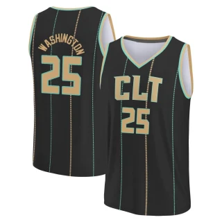 Youth P.J. Washington Charlotte Hornets Black Fast Break 2022/23 City Edition Jersey