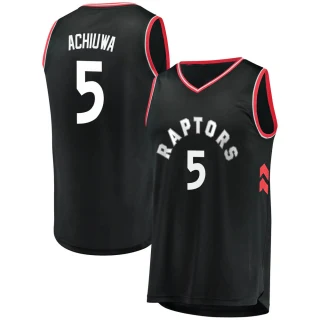 Youth Precious Achiuwa Toronto Raptors Black Fast Break Jersey - Statement Edition