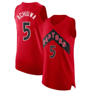 Youth Precious Achiuwa Toronto Raptors Red Authentic 2020/21 Jersey - Icon Edition