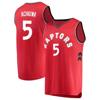 Youth Precious Achiuwa Toronto Raptors Red Fast Break Jersey - Icon Edition