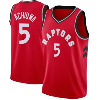 Youth Precious Achiuwa Toronto Raptors Red Swingman Jersey - Icon Edition