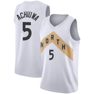 Youth Precious Achiuwa Toronto Raptors White Swingman 2018/19 Jersey - City Edition
