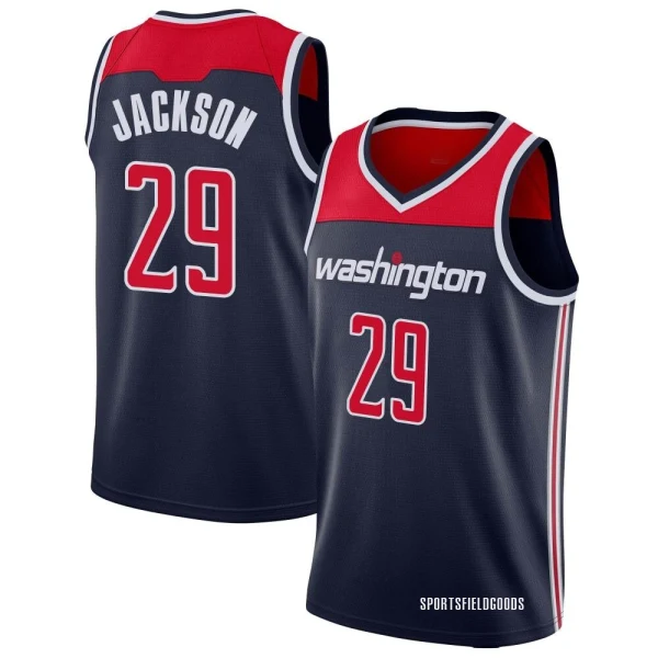 Youth Quenton Jackson Washington Wizards Navy Swingman Jersey - Statement Edition
