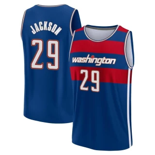 Youth Quenton Jackson Washington Wizards Royal Fast Break 2021/22 Replica City Edition Jersey