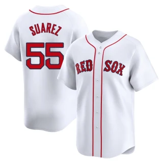 Youth Ranger Suarez Boston Red Sox White Limited Home Jersey