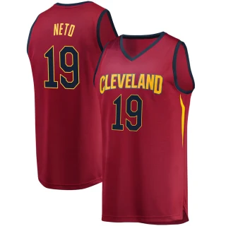 Youth Raul Neto Cleveland Cavaliers Fast Break Wine Jersey - Iconic Edition