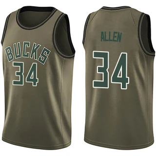 Youth Ray Allen Milwaukee Bucks Green Swingman Salute to Service Jersey