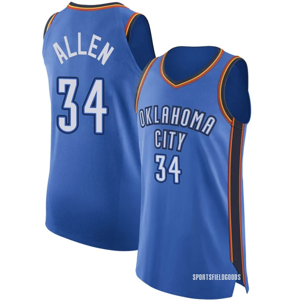 Youth Ray Allen Oklahoma City Thunder Blue Authentic Jersey - Icon Edition