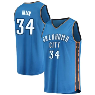 Youth Ray Allen Oklahoma City Thunder Blue Fast Break Replica Jersey - Icon Edition