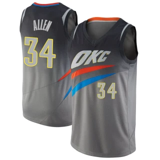 Youth Ray Allen Oklahoma City Thunder Gray Swingman Jersey - City Edition