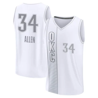 Youth Ray Allen Oklahoma City Thunder White Fast Break 2021/22 Replica City Edition Jersey