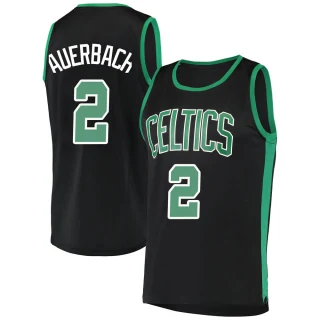 Youth Red Auerbach Boston Celtics Black Fast Break Jersey - Statement Edition