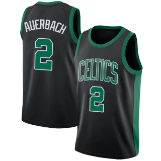 Youth Red Auerbach Boston Celtics Black Swingman Jersey - Statement Edition