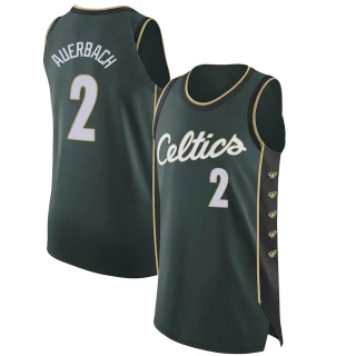Youth Red Auerbach Boston Celtics Green Authentic 2022/23 City Edition Jersey