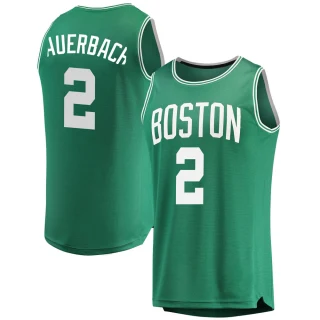 Youth Red Auerbach Boston Celtics Green Fast Break Jersey - Icon Edition