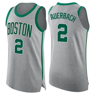Youth Red Auerbach Boston Celtics Red Swingman Gray Jersey - City Edition