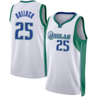 Youth Reggie Bullock Dallas Mavericks White Swingman 2021/22 City Edition Jersey