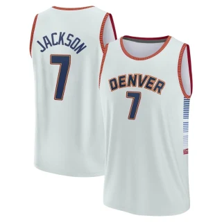 Youth Reggie Jackson Denver Nuggets Fast Break Silver 2022/23 City Edition Jersey