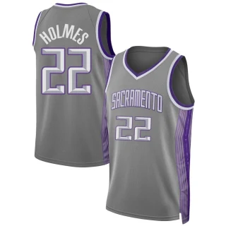 Youth Richaun Holmes Sacramento Kings Anthracite Swingman 2022/23 City Edition Jersey
