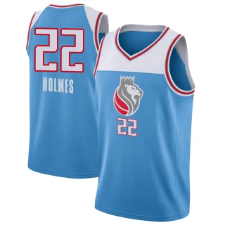 Youth Richaun Holmes Sacramento Kings Blue Swingman Jersey - City Edition