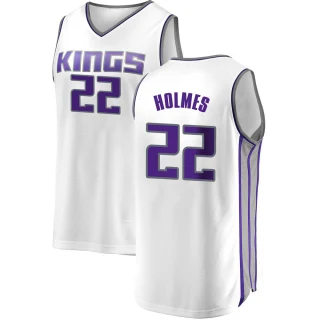Youth Richaun Holmes Sacramento Kings White Fast Break Jersey - Association Edition