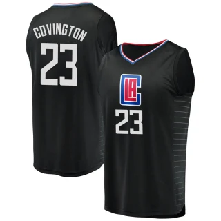 Youth Robert Covington Los Angeles Clippers Black Fast Break Jersey - Statement Edition