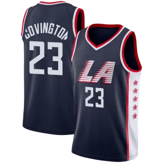 Youth Robert Covington Los Angeles Clippers Navy Swingman 2018/19 Jersey - City Edition
