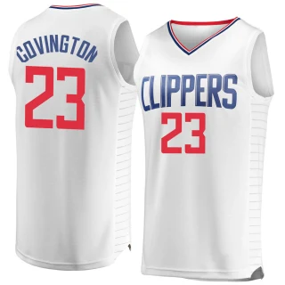 Youth Robert Covington Los Angeles Clippers White Fast Break Jersey - Association Edition