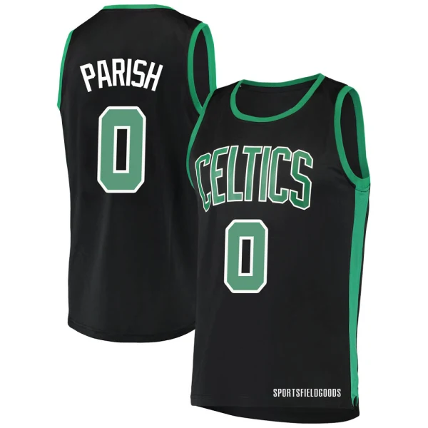 Youth Robert Parish Boston Celtics Black Fast Break Jersey - Statement Edition