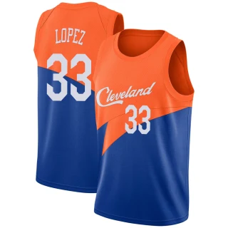 Youth Robin Lopez Cleveland Cavaliers Blue Swingman 2018/19 Jersey - City Edition