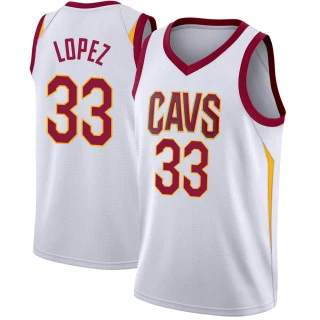 Youth Robin Lopez Cleveland Cavaliers White Swingman Jersey - Association Edition