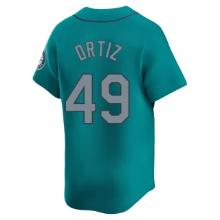 Youth Robinson Ortiz Seattle Mariners Aqua Limited Alternate Jersey