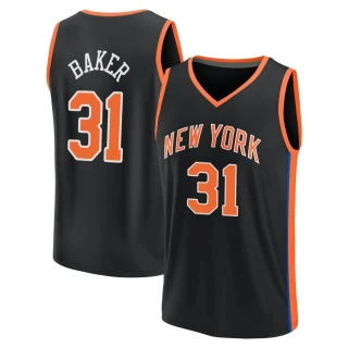 Youth Ron Baker New York Knicks Black Fast Break 2022/23 City Edition Jersey