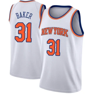 Youth Ron Baker New York Knicks White Swingman Jersey - Association Edition