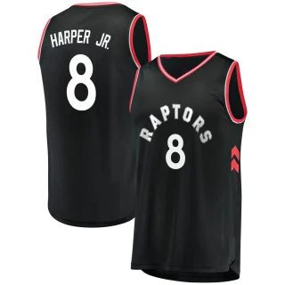 Youth Ron Harper Jr. Toronto Raptors Black Fast Break Jersey - Statement Edition