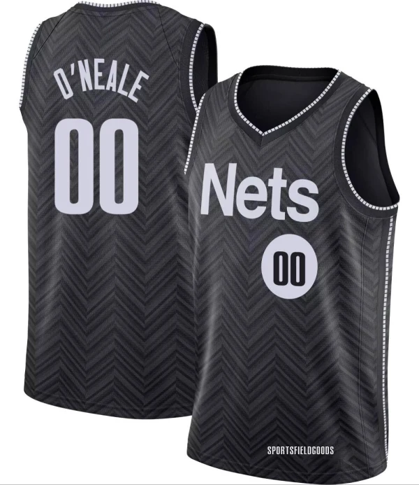 Youth Royce O'Neale Brooklyn Nets Black Swingman 2020/21 Jersey - Earned Edition