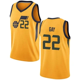 Youth Rudy Gay Utah Jazz Gold Swingman Jersey - Statement Edition