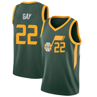 Youth Rudy Gay Utah Jazz Green Swingman 2018/19 Jersey - City Edition